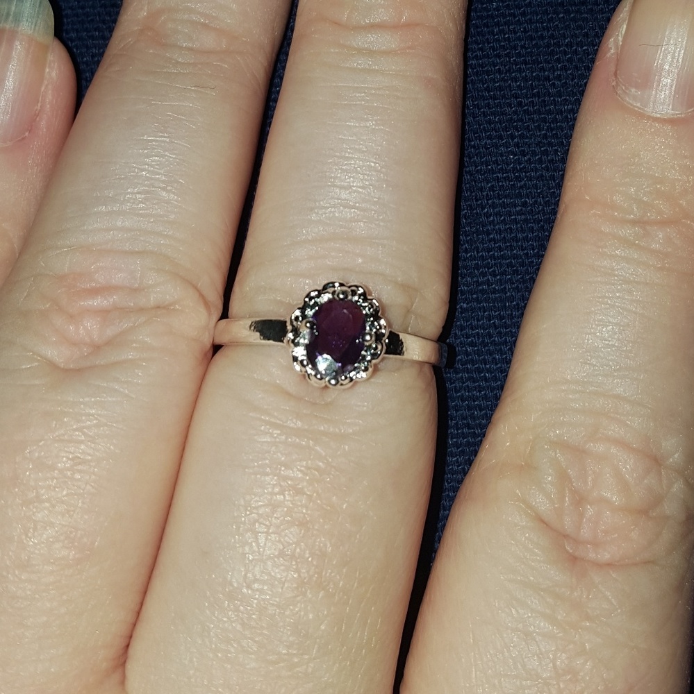 Amethyst and CZ